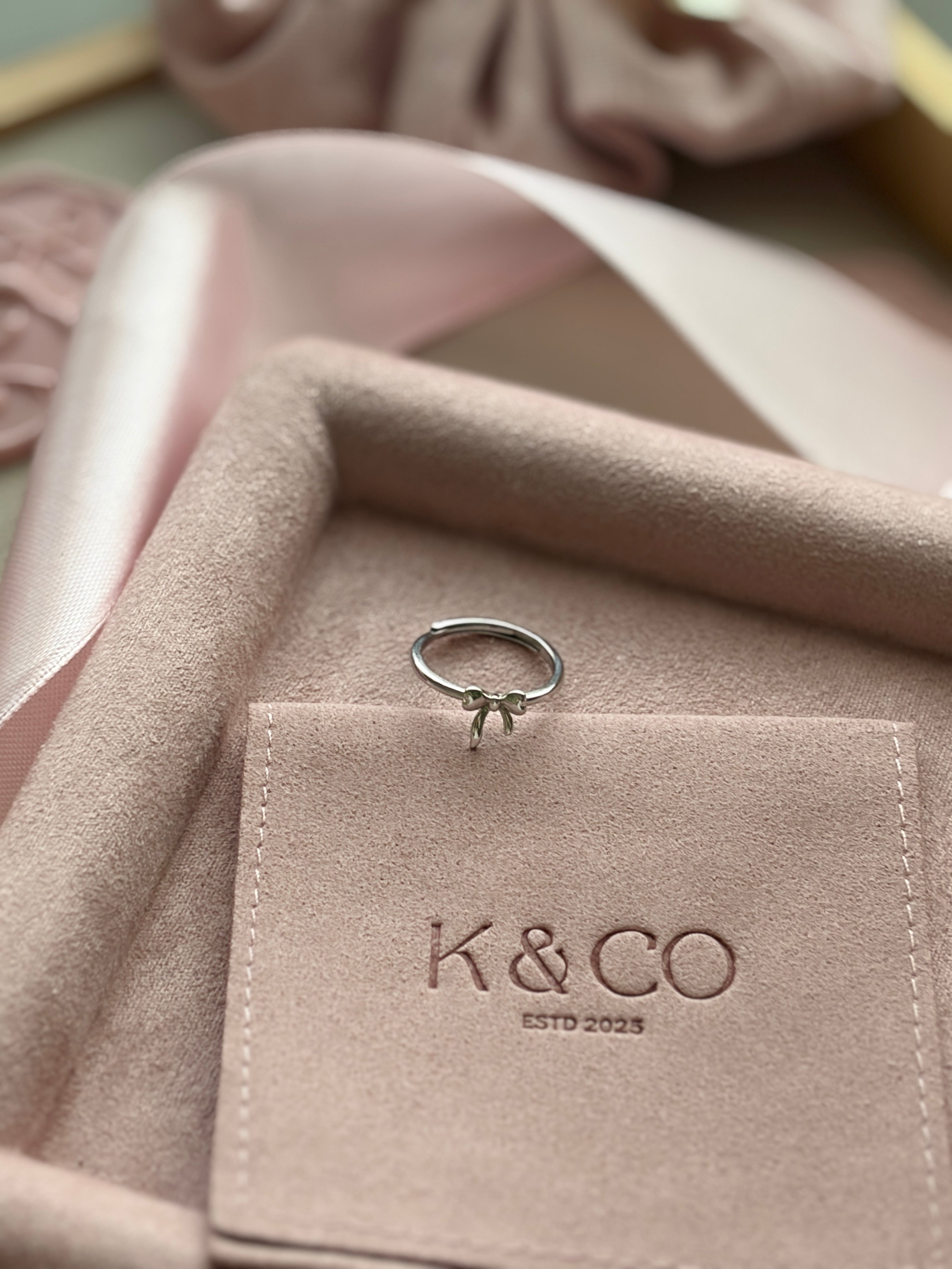 Ariella Silver Bow Ring