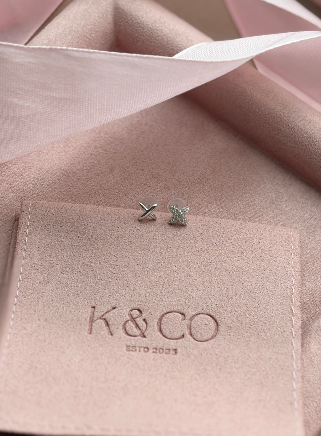 Mismatched X Silver Earrings