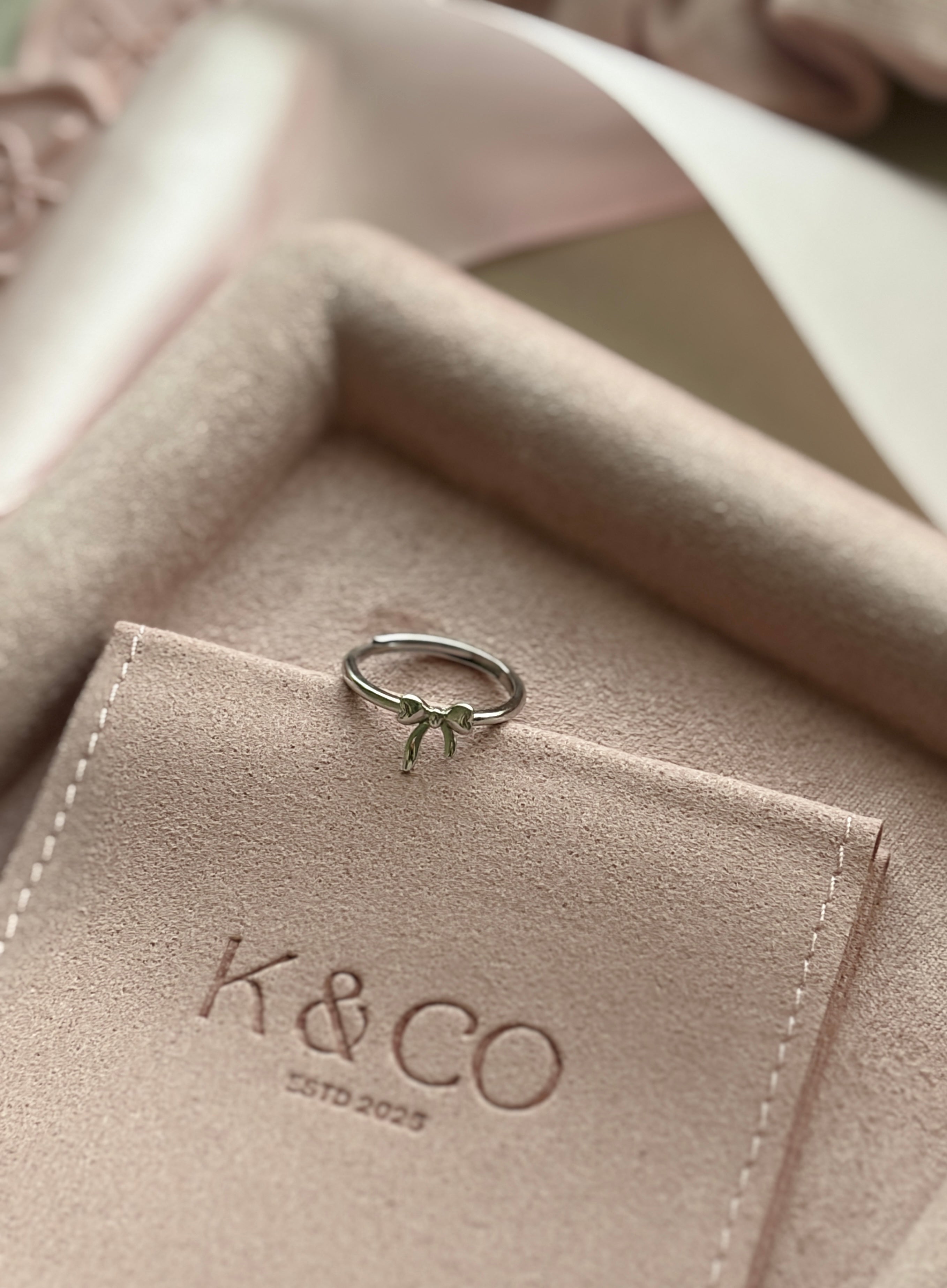 Ariella Silver Bow Ring