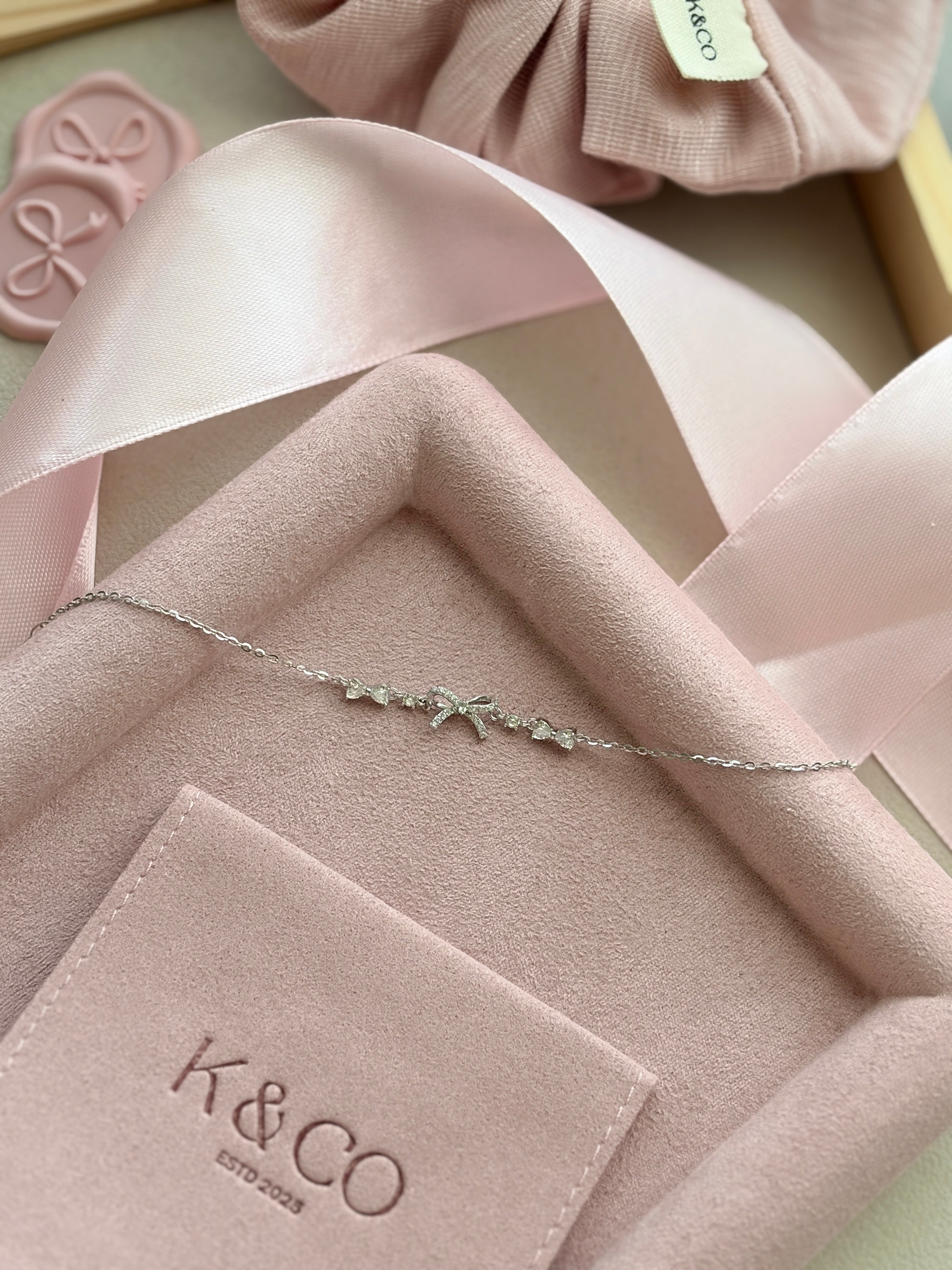 Dream Ribbon Silver Bracelet